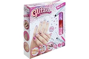UPYAA - Glitza - Loisirs créatifs - Coffret Nail Art - Customisation ongles et accessoires - Bijoux de peau - Motifs et paillettes - 430492