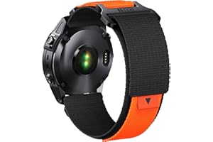 NotoCity Nylonowy pasek do zegarka kompatybilny z zegarkiem Garmin Fenix 6 pro, 22 mm Quickfit do zegarka Garmin Fenix 7/5/5 Plus, Forerunner 935, 945, 955, 745, z wymiennym, tkanym paskiem sportowym