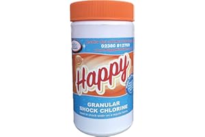 Happy Hot Tubs Chlorine Shock Pot 1kg Hot Tub Spa Swimming Pool Tubs