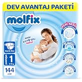 Molfix Kanal Teknolojisi Dev Avantaj Paketi 1 Beden Yenidoğan 144 Adet