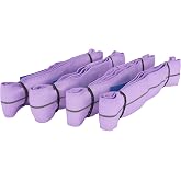 Sandax Set of 4 professional polyester slings, capacity 1 ton (1 ton) rated load (1 kg), 1 m (1 m) circumference, 0.5 m usefu
