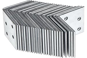 Alberts 330194 Équerre d'assemblage | galvanisée Sendzimir | 40 x 40 x 40 mm | Set de 25 pièces