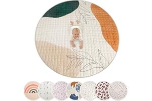 HAKUNA MATTE Large Padded Play Mat 150 cm – Extra Thick 1.5 cm Soft Playmat for Newborns in a Stylish Unisex Design – Baby Play Mat with Non-Slip Backing for Crawling, Soft Play & Tummy Time – Machine Washable
