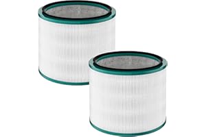LRFDRESS Lot de 2 filtres HEPA de rechange pour purificateur d'air Dyson HP00, HP01, HP02, HP03, DP01, DP02