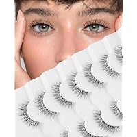 Focipeysa Falsche Wimpern – 5 Paar, 21 Mm, Flauschig & Voluminös Mit 3D-Curl Für Einen Dramatischen Look