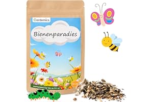Gardemics Blumensamen Bienen für 50m² I heimische Bienenweide ein- und mehrjährig, Blumenwiese Samen, Blumensaat Samen, Wildblumensamen, Blumensamen Gastgeschenk