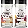 La Casa CMC & GMS Powder Combo | Food Grade Premium Emulsifiers | For Soft, Smooth and Creamy Cake Premixes and Ice Creams | 2x75g |