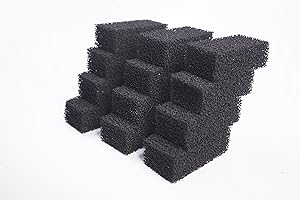 LTWHOME Sin marca Tetra CF En 800/1000 Plus Esponja de carbón de Filtro Medio de reemplazo(12 Piezas)