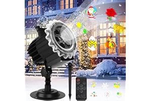 IGUGI Proyector Halloween Exterior,Proyector Navidad Exterior,Proyecto Luces Navidad con Control Remoto Temporizador,Decoración Halloween,para Halloweenr Cumpleaños Fiesta Cotillon Nochevieja Regalo