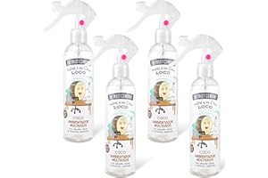 The Fruit Company - Ambientador Spray, Coco, Pack de 4 Unidades de 250ml (1000ml)