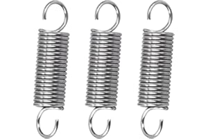 GUNGY Molle a Trazione 40mm Molla di Trazione Doppio Gancio 90 Gradi in Acciaio Inossidabile Diametro Filo 1,2 mm Diametro Esterno 10mm Tiro 3,2kg 4 Pezzi