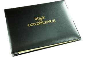 Esposti Book of Condolence | Loose Leaf Inner Page Format | Presentation Boxed | Black | Size 265 x 195mm