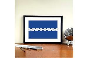 GroundDesigns EVERTON FC Football Gift GOODISON PARK Bullens Balcony Graphic Art Print