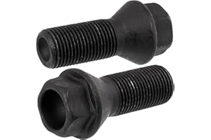 AERZETIX - C66674 - Set di 2 bulloni ruota M14x1.25mm - in acciaio zincato - compatibile con numeri OE 36 13 6 781 151, 36 13 6 890 324, 36 13 6 774 896