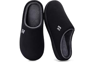 RockDove Men's Original tvåfärgad minnesskum tofflor, storlek