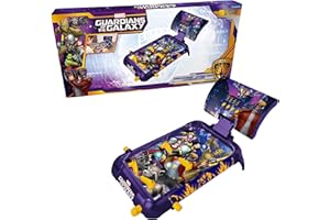 LEXIBOOK, Guardians of the Galaxy Table Electronic Pinball, Action and Reflex Game for Kids, LCD Screen, Light and Sound Effects, Purple, JG610GGLXB