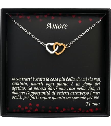 Collana Donna Kritz Paris Cuore In Acciaio Inox Placcato Oro O Argento - Ciondolo Amore Con Catena Regolabile 42+5 Cm, Gioielli Moda