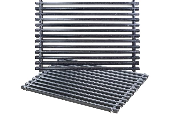 Denmay 7525 44cm X 30cm Grilles de Cuisson en Porcelaine émaillée pour Spirit E-310, E-320, S-310, S-320, Spirit 700, Remplace pour Weber 7526, 7527, 7638, 7639