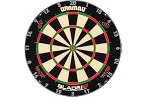 ‎WINMAU WINMAU Dartscheibe - Blade 6 | Blade 360 Dartscheibe - Triple Core Carbon Serie - Professionelle PDC-Dartscheibe mit Offiziellen Turnierspezifikationen für Dartbegeisterte
