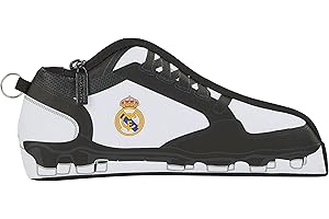 SAFTA Sac à bandoulière avec Poche extérieure Real Madrid 1ª 20/21, Blanc/Noir, 240x20x100 mm, Trousse Chaussure