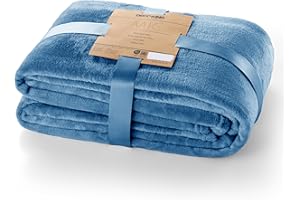 ‎DECOKING DecoKing Koc 150x200 cm narzuta mikrofibra plusz miękki granatowy Mic