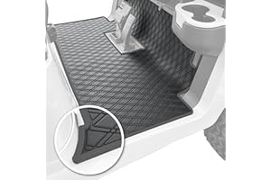 XTREME MATS Golf Cart Floor Mat Full Cover with Color Options Fits Club Car Models Precedent (2004-2021) and Tempo (2017-2021) Black