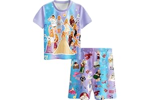 Brigcalki Girls Pyjamas Singer Pajamas Adorable Girls' Pjs Nighties Sleepwear for Concert Fans Kids 5-12 Years