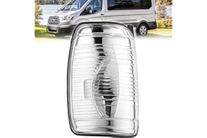 NIMOVA LEFT Side Wing Mirror Indicator Lamp Lens Clear Left Passenger Side For Ford Transit Mk8 2014-2019 Models | OEM 1847387, BK31-13B381-AA, BK3113B38AB, 1823875 | Only Fits 2014-2019 UK Models
