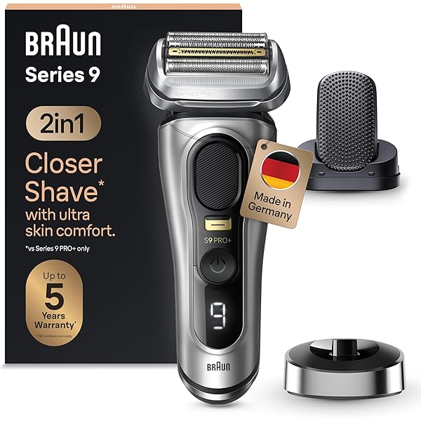 脱毛・除毛 BRAUN series 9 made in Germany Braun Series 9 Pro Premium Men's Razor, Test Winner Stiftung