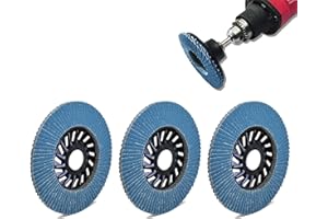 LIZATY 3 Pezzi Disco Lamellare, Dischi Abrasivi, 80/100mm Disco Lamellare, Lamellari Dischi Lamellari, per Levigare, Rimuovere la Ruggine e Lucidare