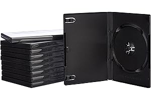 Hama DVD Jewel Cases with Foil | 10 Pack | Black