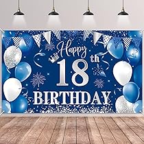 18 Ans Guirlande Joyeux Anniversaire Noir Or Happy 18th Birthday Bannière Banderole Joyeux Anniversaire Pour Garçons Filles 18 Ans Anniversaire Fournitures De Décorations De Fête D'anniversaire