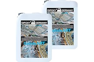 DIPOXY 2,25 kg de resina epoxi + endurecedor DIOPXY-2K-4000GeodeART 2K EP, calidad profesional, cristal transparente, resina de fundición de bajo olor, resina epoxy Wave ART UV Stab.