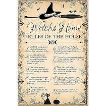 Beware Of Witch - Cartello In Metallo Vintage 30x40 Cm: Arrugginito, Per Recinzione E Giardino