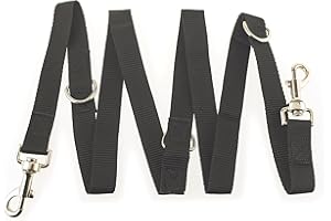 Maximum Pet Products Police style Black dog training lead 6ft Multiple colours 6ft/1.8m