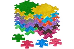 Muffik Orthopaedic Sensors Structure Mats Set Profi-2-16 Pieces for Tactile Perception