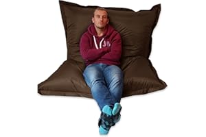 MAXIBEAN Extra Large Giant Big Beanbag Chocolate Brown - Indoor & Outdoor Huge XXXL Bean Bag - MASSIVE 180x140cm - great for the Garden