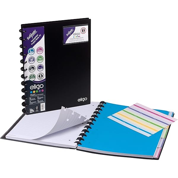 Atoma - Notitieboek A5 met ringen - 72 afneembare vellen (144 pagina's