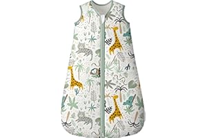 Yoofoss Saco de Dormir para Bebé de Invierno Algodón 0.5 1.0 1.5 2.5 TOG Manta Envolvente para Dormir para 67 78 84 90 cm Unisex Niñas Niños 0-6-12-18-24 Meses