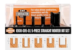 CMT ORANGE TOOLS K900-005-01 COFFRET 5 FRAISES À RAINER HW Z2 S=8 D=4/6/8/10/20 DR