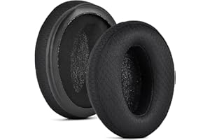 DEFEAN Wymienne poduszki na uszy kompatybilne z Sennheiser HD 4.50BT, HD 4.50, HD 4.50BTNC, HD 4.50SE, HD 4.40BT, HD 4.30G, HD 4.20S, HD 458BT, HD 450, HD 450BT, HD 350BT (oddychająca tkanina)