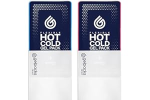 Gelpacks Direct - Reusable Hot & Cold Replacement Gel Pack with Non-Woven Sleeve (Pack of 2 - Medium) for Sports Injuries, Chronic Pain, Joint Stiffness, Swelling, Pain Relief & More.