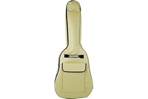 Bray Full Size Stone Guitar Cover Case Padded Gigbag For Any Acoustic, Electric, Bass And Classical Guitar With Carry Handle & Shoulder Straps (Max. 41")