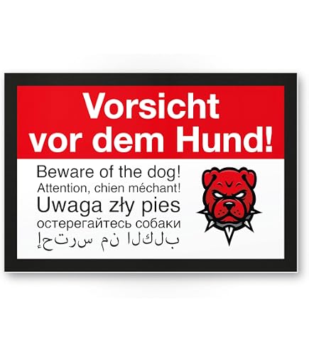 Warnschild “Rottweiler“ Aus Metall – Robustes Alu-Schild Im A4-Format Für Garten & Einfahrt