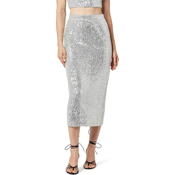 Gonna Maxi Glitterata 2 In 1 Con Pantaloni Interni - Trasparente In Tulle Con Paillettes Per Donna - Ideale Per Festival, Spiaggia E Feste (Taglie S-XL)