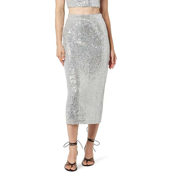 Gonna Maxi Glitterata 2 In 1 Con Pantaloni Interni - Trasparente In Tulle Con Paillettes Per Donna - Ideale Per Festival, Spiaggia E Feste (Taglie S-XL)