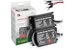 ‎GARDIGO GARDIGO® Marder-Frei Auto - 2er Set I Marderschreck Auto Anschluss an 12V Autobatterie I 25 Jahre Erfahrung Ultraschall Marderabwehr | Marderschutz für Auto | Abwehr gegen Marder KFZ Marder vertreiben