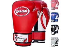 Farabi Sports guanti da boxe per bambini 4 oz 6 oz 8 oz guantoni boxe bambino MMA Muay Thai guantoni kick boxing bambino guantoni da sacco