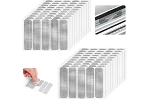 UKOFEW 100 Stück Fliegengitter Reparatur Set,Fliegengitter Reparatur Klebeband,Insektennetz-Reparaturset,für Fliegengittertüren, Moskitonetz, Insektenschutz Fenster