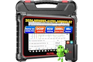 Autel MaxiPRO MP900BT OBD2 Diagnosis: 2025 MP900-BT V2.0 ECU Codificación, 3000+ Bidireccional, Actualiza de MP900E, MP900E Kit, MP808S, MP808BT Pro, DS808, MS906BT, DoIP/Can FD, Escaneo Vin/Licencia
